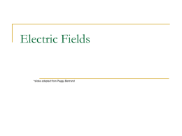 Chapter 22 Electric Field