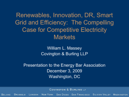 Competitive Electricity Markets: Meeting the Challenge