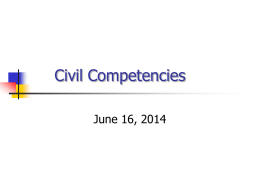 Civil Competencies #2