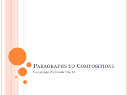 Paragraphs to Compositions