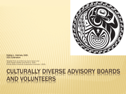 Culturally Diverse Advisory Boards and Volunteers