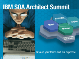 SOA Architect Summit - IBM
