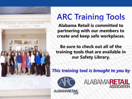 Housekeeper Safety - Alabama Retail Association
