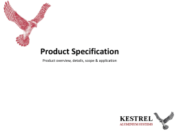 Kestrel Product Presentation