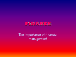 FINANCE - Weebly