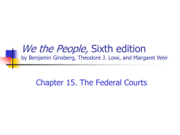 We the People 5th edition by Benjamin Ginsberg, Theodore J