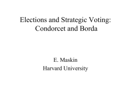 Majority Rule and Strategic Voting (work in progress)