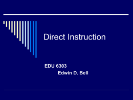 Direct Instruction - Winston