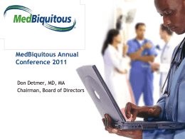 MedBiquitous Annual Conference 2007