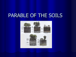 PARABLE OF THE SOILS - Coptic Orthodox Diocese of the