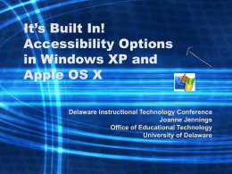 It’s Built In! Accessibility in Windows and Apple