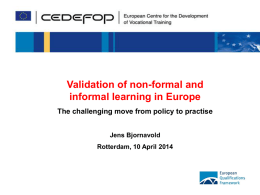 Introduction on Cedefop