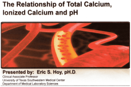 Calcium Equilibria in Blood