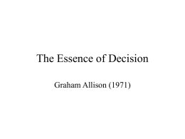 The Essence of Decision