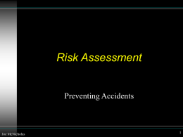 Risk Assessment - Preventing Accidents (JMcN)