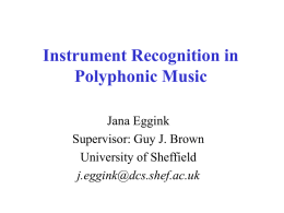 Instrument Recognition in Polyphonic Music