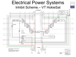 Electrical Power Systems Inhibit Scheme – VT HokieSat