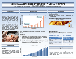 Sample research poster - Tennessee Association of Drug