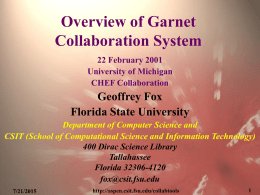 Garnet Collaboration system