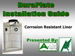 DuraPlate Installation Guide (Microsoft PowerPoint)