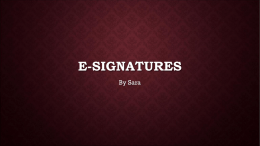 E-signatures - Royal Jordan