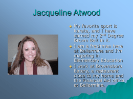 Jacqueline Atwood - Bellarmine University