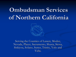 Ombudsman Services of Northern California