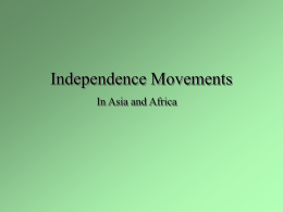 Independence Movements