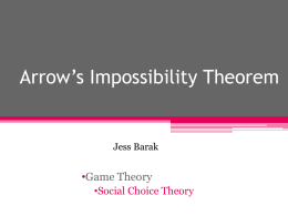 Arrow’s Impossibility Theorem