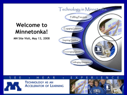 Welcome NSBA Members - Minnetonka Public Schools
