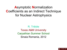 Indirect Techniques in Nuclear Astrophysics: The ANC Method