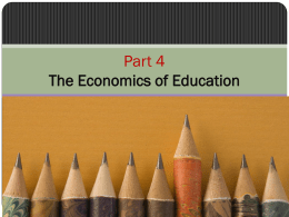 The Economics of Education Crisis and Reform