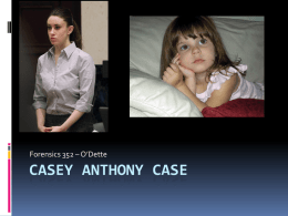 Casey Anthony case - Mrs. O'Dette's Website
