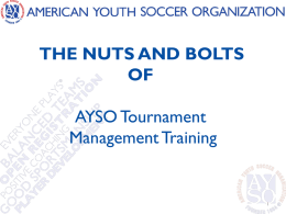 AYSO Tournament Handbook