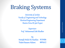 Braking Systems - Faculty Of Engineering And Technology