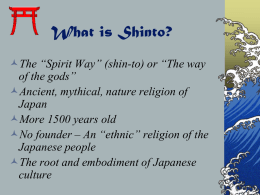 Shinto - Ms. Jones's World History Class