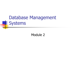 Database Management Systems - The Institute of Finance