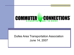 Enhanced Employer Services - Dulles Area Transportation