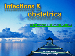Infections & obstetrics