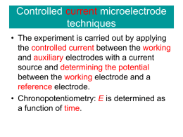 Controlled current microelectrode techniques