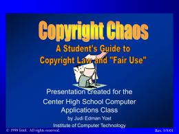 Copyright Chaos