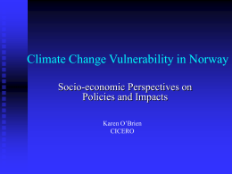 Climate Change Impacts in the Context of Economic