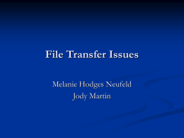 File Transfer Issues