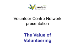 Volunteer Centre Network - University of Western Sydney