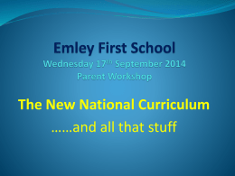 Emley First School INSET DAY – 2/06/14