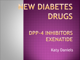 New Diabetes Drugs - University of Dundee