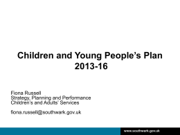 Children and Young People’s Plan 2013-2016