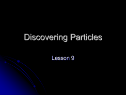 Discovering Particles