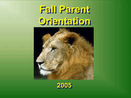 Parent Orientation
