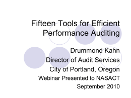 Improving Audit Efficiency: Tools and Techniques